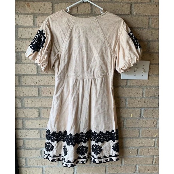Anthropologie Orla Women's Embroidered Mini Dress Size 2 Cinderella Taylored - Picture 5 of 11